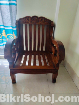 Shegun wooden sofa with foam cover